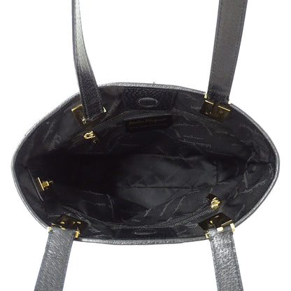 Ferragamo フェラガモ トートバッグ ブラック ナイロン レディース 【中古】
