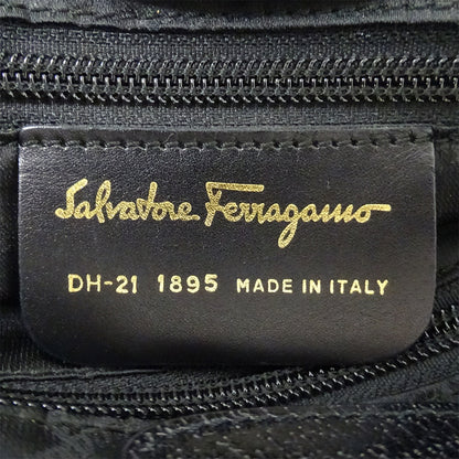Ferragamo フェラガモ トートバッグ ブラック ナイロン レディース 【中古】