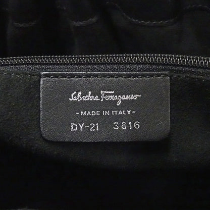 Ferragamo フェラガモ トートバッグ ガンチーニ ブラック レザー レディース 【中古】