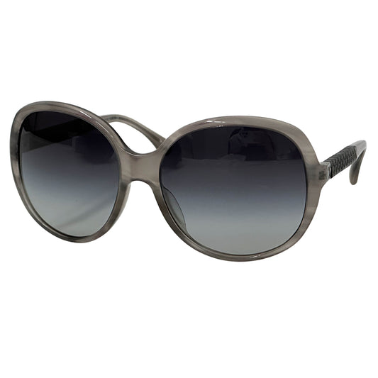 CHANEL シャネル サングラス ココマーク マトラッセ グレー ブラック 5232 レディース メンズ 【中古】