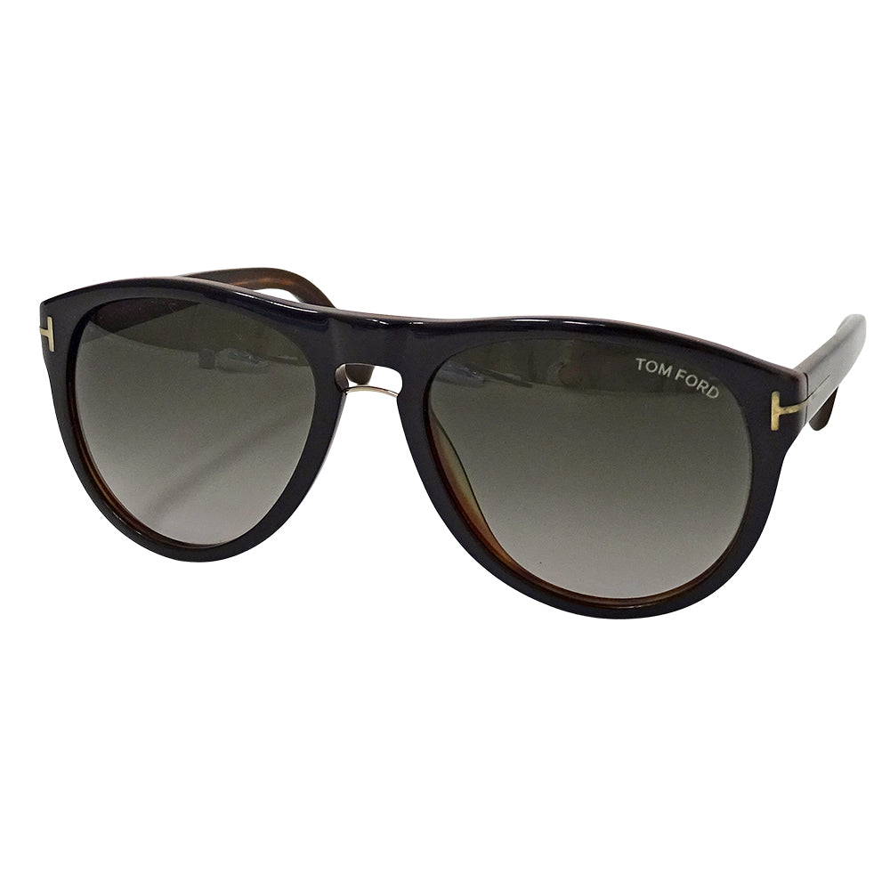 TOM FORD トムフォード サングラス ブラック ブラウン TF347 レディース メンズ 【中古】