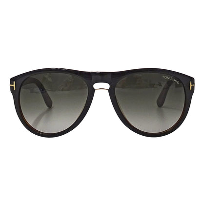 TOM FORD トムフォード サングラス ブラック ブラウン TF347 レディース メンズ 【中古】