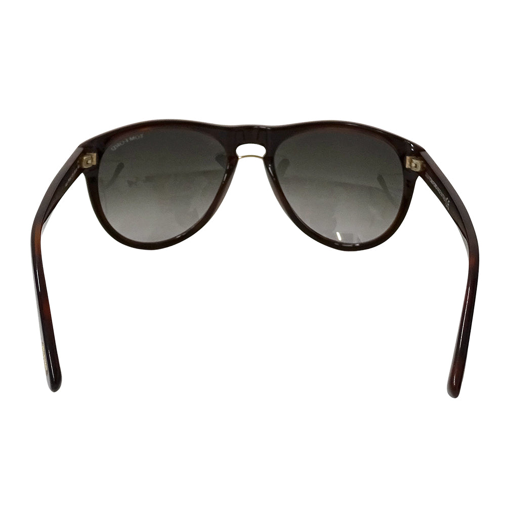 TOM FORD トムフォード サングラス ブラック ブラウン TF347 レディース メンズ 【中古】