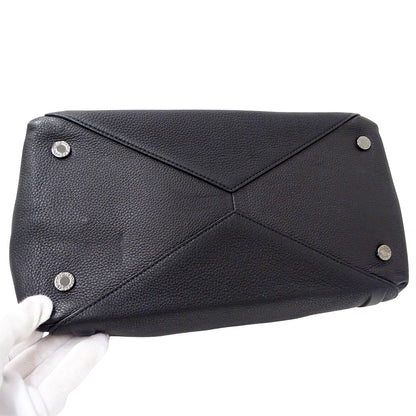 BVLGARI ブルガリ ハンドバッグ ショルダーバッグ 2way ブラック レザー レディース 【中古】