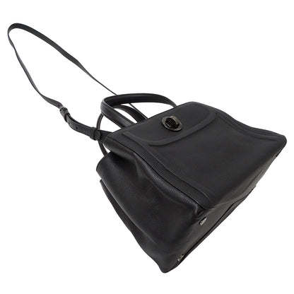 BVLGARI ブルガリ ハンドバッグ ショルダーバッグ 2way ブラック レザー レディース 【中古】
