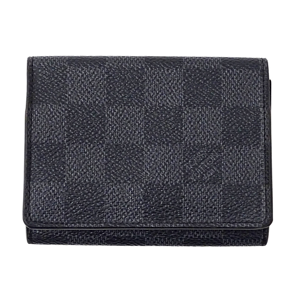 LOUIS VUITTON ルイ・ヴィトン アンヴェロップ カルトドゥヴィジット カードケース ダミエ グラフィット N63338 メンズ 【中古】
