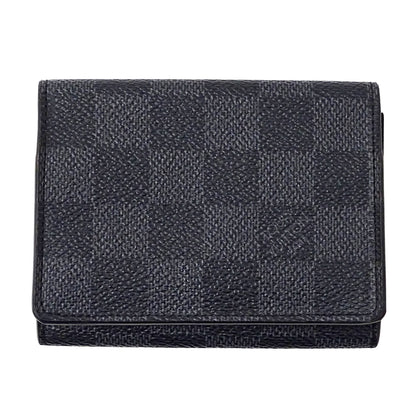 LOUIS VUITTON ルイ・ヴィトン アンヴェロップ カルトドゥヴィジット カードケース ダミエ グラフィット N63338 メンズ 【中古】