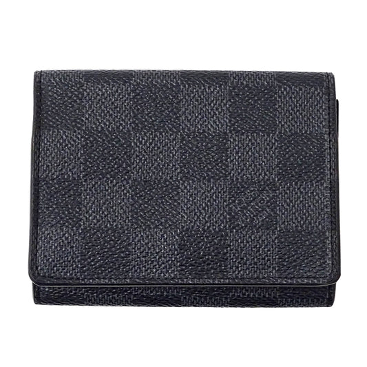LOUIS VUITTON ルイ・ヴィトン アンヴェロップ カルトドゥヴィジット カードケース ダミエ グラフィット N63338 メンズ 【中古】