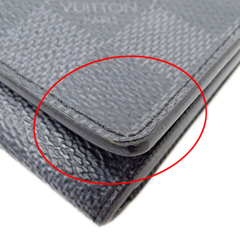 LOUIS VUITTON ルイ・ヴィトン アンヴェロップ カルトドゥヴィジット カードケース ダミエ グラフィット N63338 メンズ 【中古】