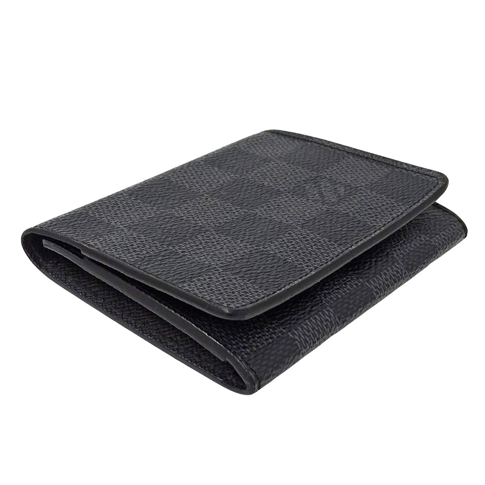 LOUIS VUITTON ルイ・ヴィトン アンヴェロップ カルトドゥヴィジット カードケース ダミエ グラフィット N63338 メンズ 【中古】