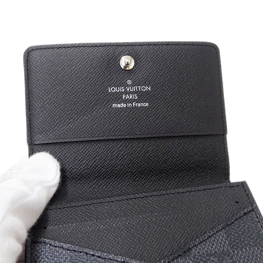 LOUIS VUITTON ルイ・ヴィトン アンヴェロップ カルトドゥヴィジット カードケース ダミエ グラフィット N63338 メンズ 【中古】