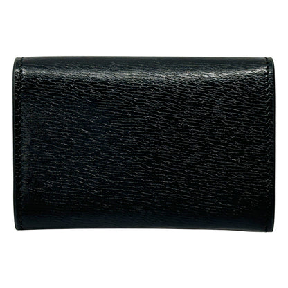 GUCCI グッチ カードケース ブラック ゴールド金具 790101 レザー レディース メンズ 【中古】