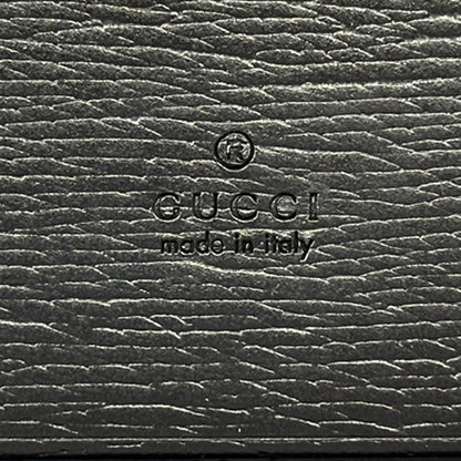 GUCCI グッチ カードケース ブラック ゴールド金具 790101 レザー レディース メンズ 【中古】