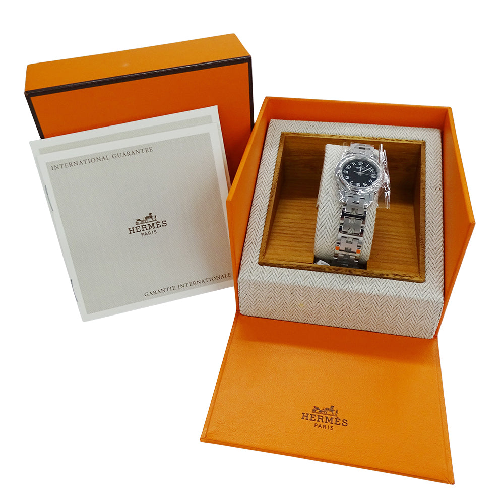HERMES エルメス クリッパー CL4.210 レディース 腕時計 クオーツ QZ ステンレス 磨き済み【中古】