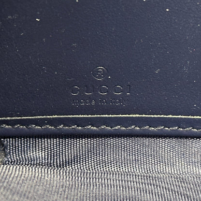 GUCCI グッチ 長財布 クロマ ブルー ホワイト 835706 PVC メンズ 【中古】