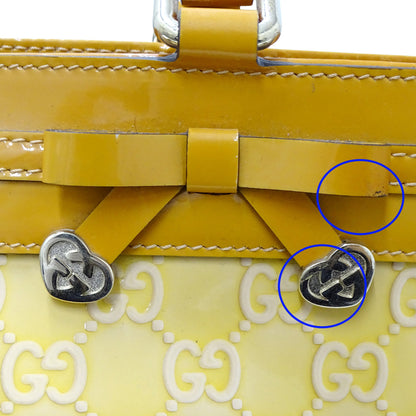GUCCI グッチ トートバッグ メイフェア GG エナメル レザー ベージュ オレンジ 257612 レディース 【中古】