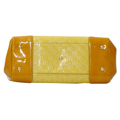 GUCCI グッチ トートバッグ メイフェア GG エナメル レザー ベージュ オレンジ 257612 レディース 【中古】