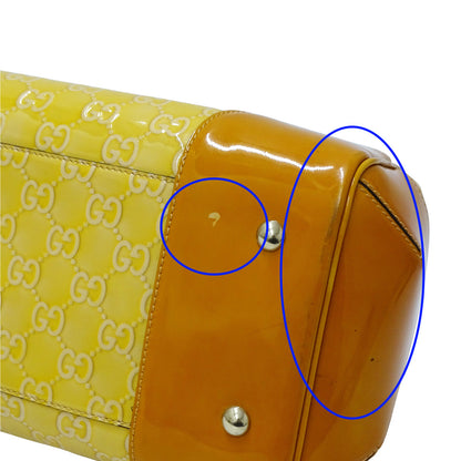 GUCCI グッチ トートバッグ メイフェア GG エナメル レザー ベージュ オレンジ 257612 レディース 【中古】