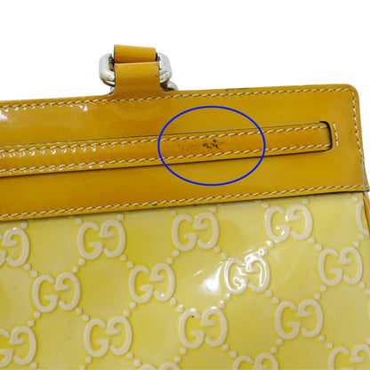 GUCCI グッチ トートバッグ メイフェア GG エナメル レザー ベージュ オレンジ 257612 レディース 【中古】