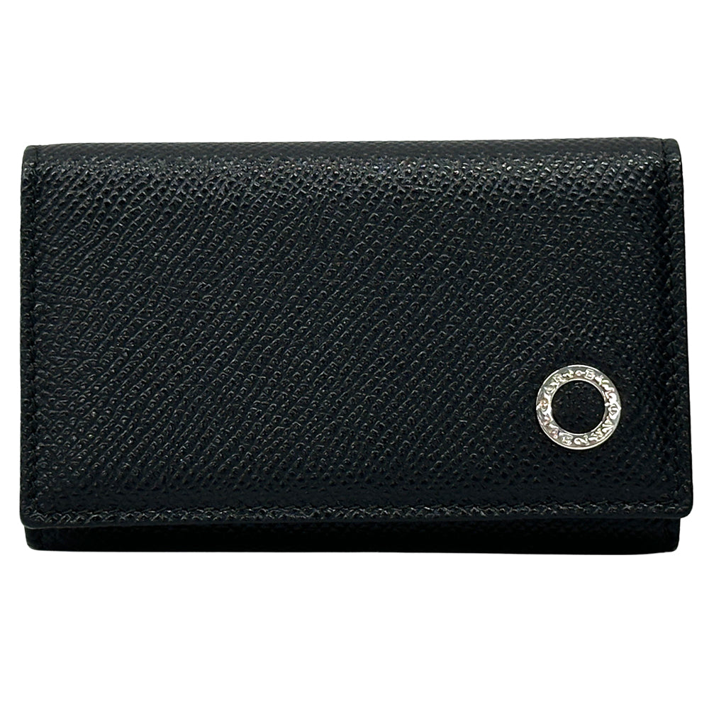 BVLGARI ブルガリ キーケース ブルガリブルガリ 6連 ブラック レザー レディース メンズ 【中古】