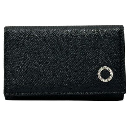 BVLGARI ブルガリ キーケース ブルガリブルガリ 6連 ブラック レザー レディース メンズ 【中古】