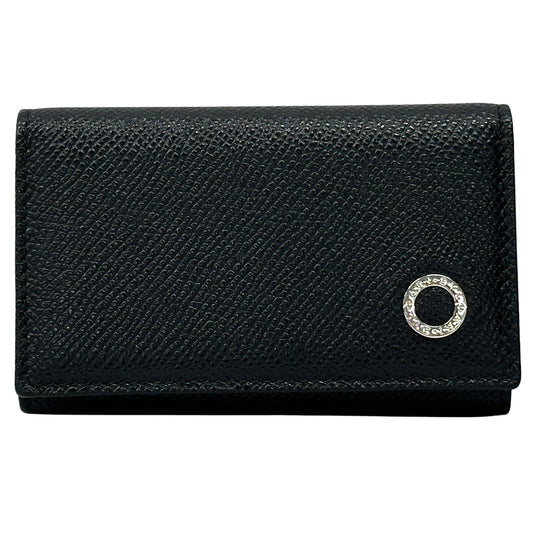 BVLGARI ブルガリ キーケース ブルガリブルガリ 6連 ブラック レザー レディース メンズ 【中古】