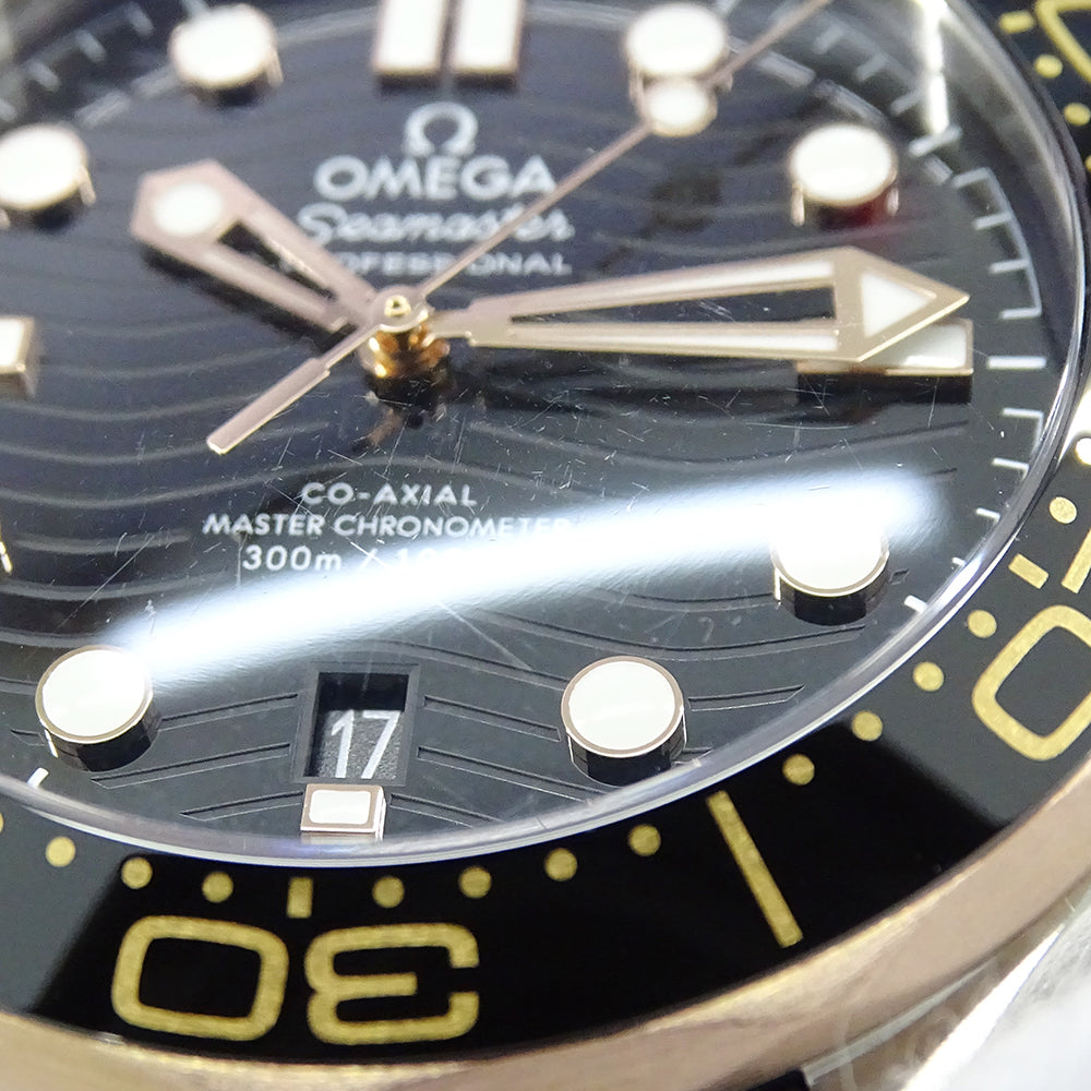 OMEGA オメガ シーマスター 210.22.42.20.01.00﻿2 メンズ 腕時計 自動巻き AT セドナゴールド SS ラバー 磨き済み【中古】