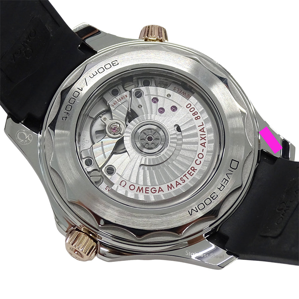 OMEGA オメガ シーマスター 210.22.42.20.01.00﻿2 メンズ 腕時計 自動巻き AT セドナゴールド SS ラバー 磨き済み【中古】