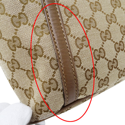 GUCCI グッチ トートバッグ 2way ベージュ ブラウン 388929 GGキャンバス レディース 【中古】
