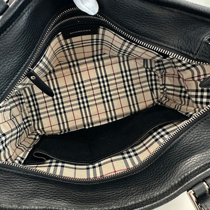 BURBERRY バーバリー ハンドバッグ ブラック レザー レディース 【中古】