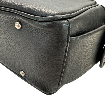 BURBERRY バーバリー ハンドバッグ ブラック レザー レディース 【中古】