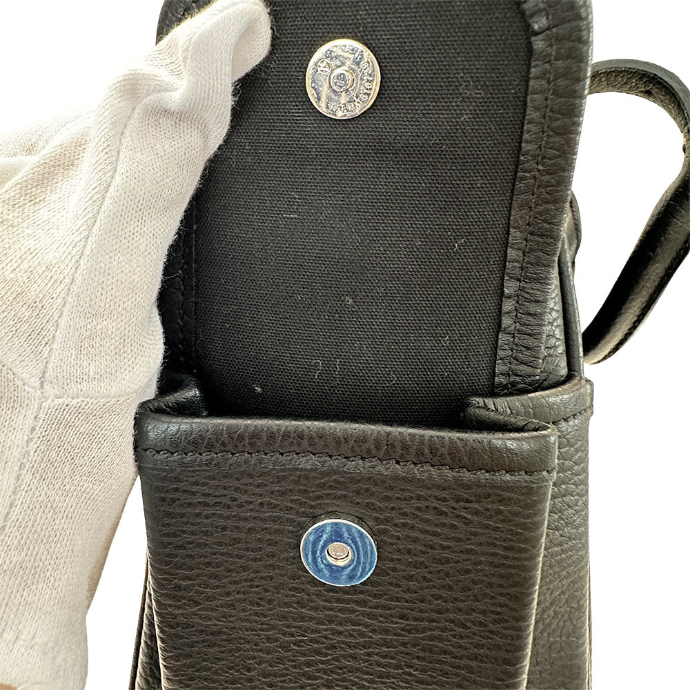 BURBERRY バーバリー ハンドバッグ ブラック レザー レディース 【中古】
