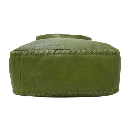 BOTTEGAVENETA ボッテガ・ヴェネタ 2wayバッグ グリーン グリーン レザー レディース メンズ 【中古】