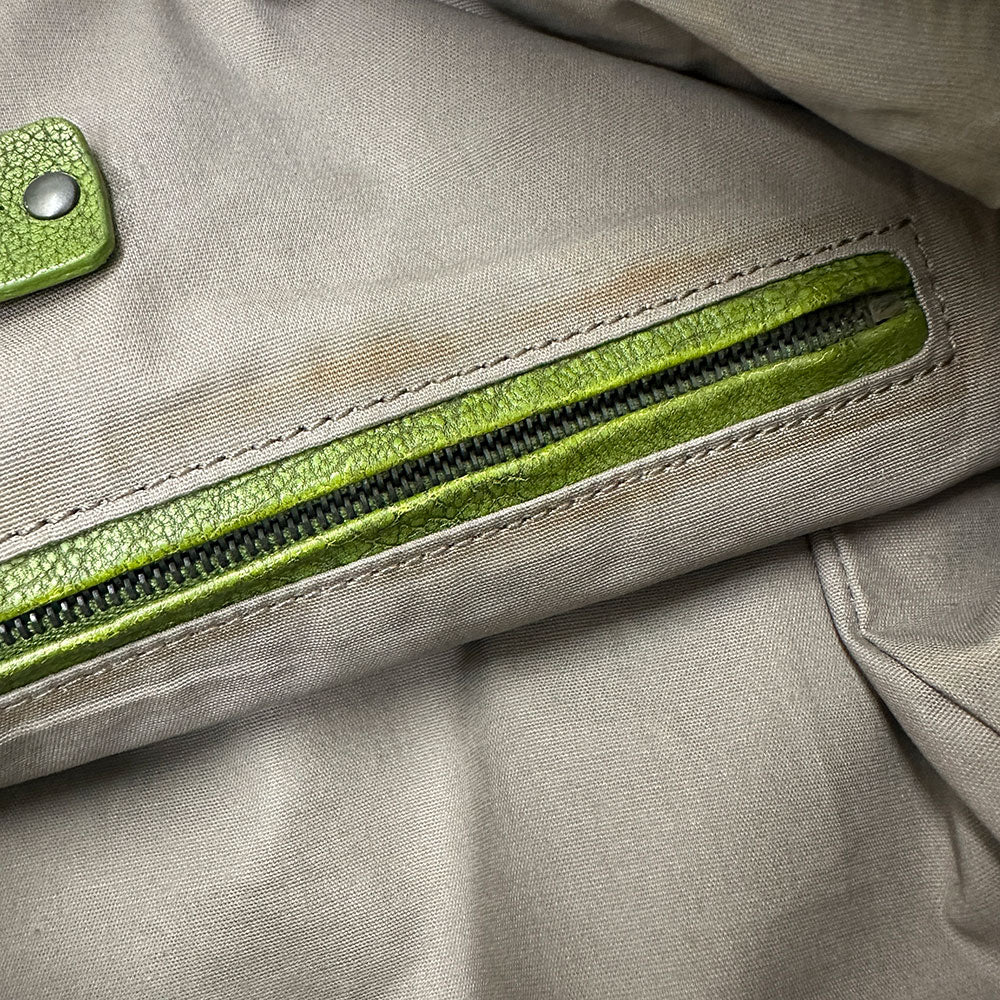 BOTTEGAVENETA ボッテガ・ヴェネタ 2wayバッグ グリーン グリーン レザー レディース メンズ 【中古】