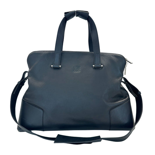 LOEWE ロエベ 2wayバッグ ブラック レザー メンズ 【中古】