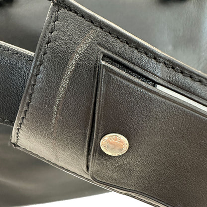 LOEWE ロエベ 2wayバッグ ブラック レザー メンズ 【中古】