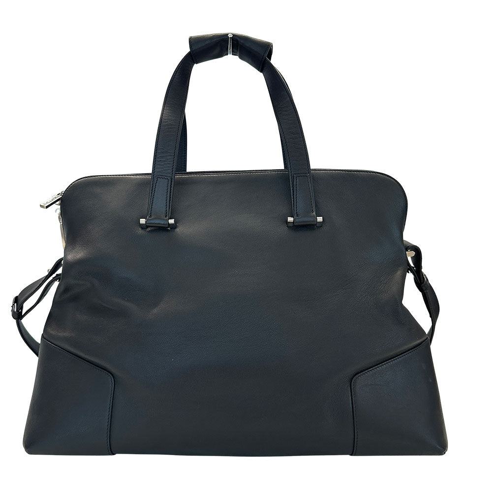 LOEWE ロエベ 2wayバッグ ブラック レザー メンズ 【中古】