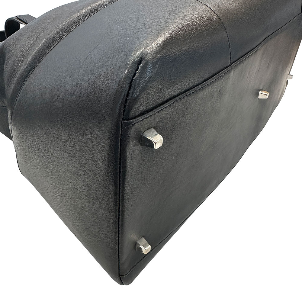 LOEWE ロエベ 2wayバッグ ブラック レザー メンズ 【中古】