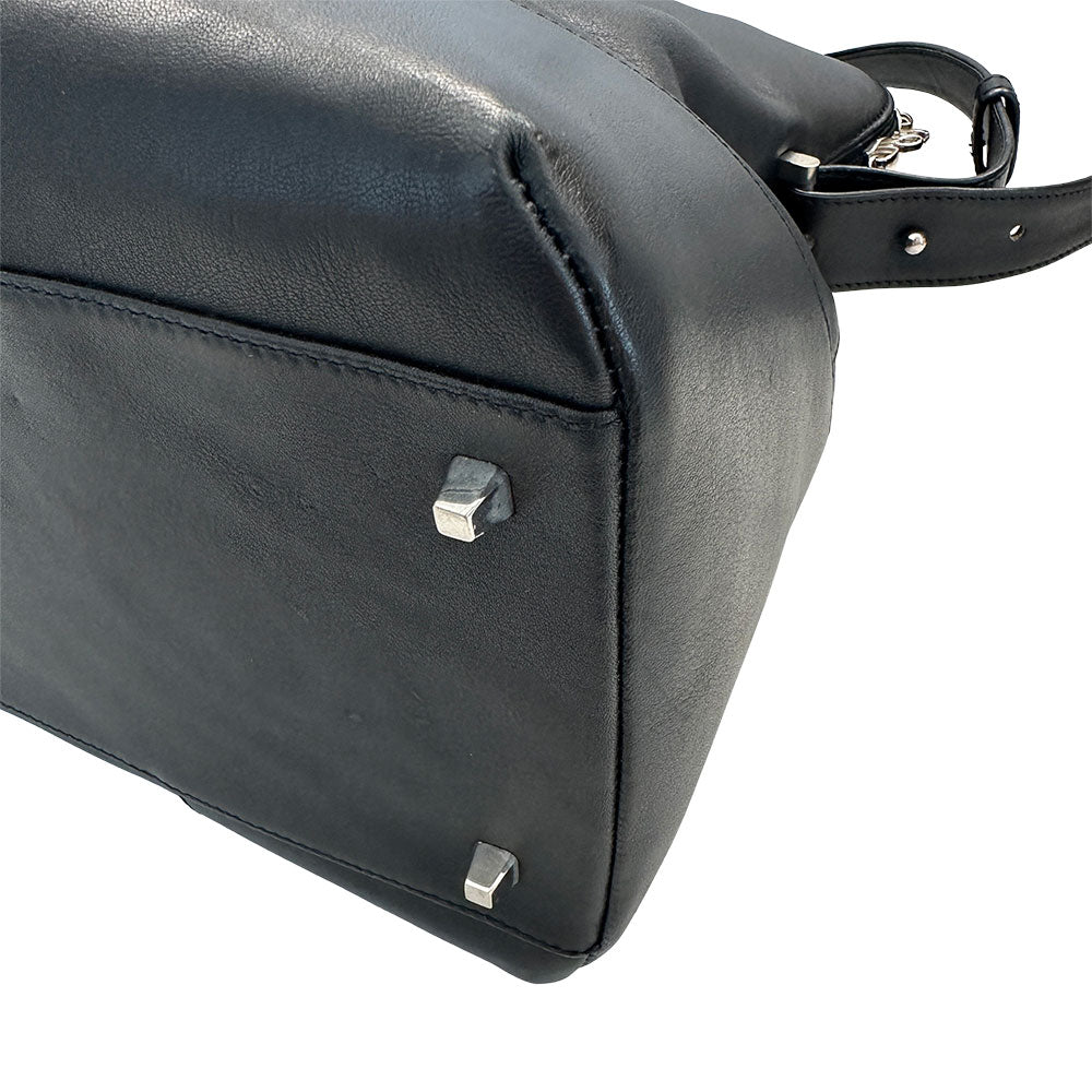 LOEWE ロエベ 2wayバッグ ブラック レザー メンズ 【中古】