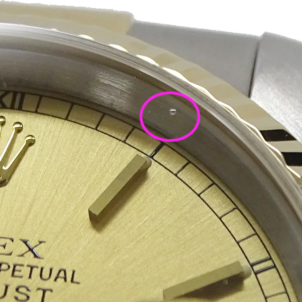 ROLEX ロレックス デイトジャスト 16233 X番 メンズ 腕時計 自動巻き AT SS YG 磨き済み【中古】