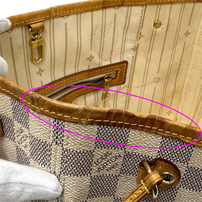 LOUIS VUITTON ルイ・ヴィトン ネヴァーフル PM トートバッグ ダミエ アズール N40605 レディース 【中古】