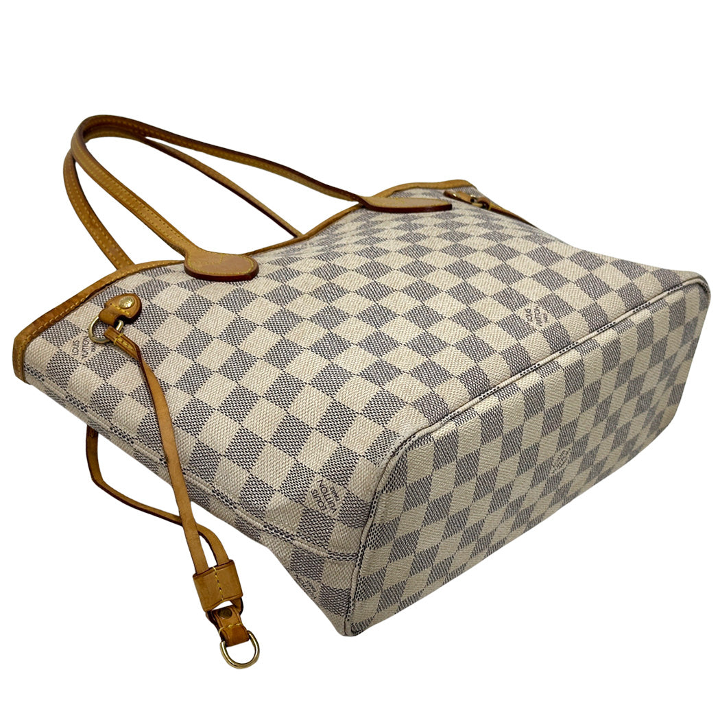 LOUIS VUITTON ルイ・ヴィトン ネヴァーフル PM トートバッグ ダミエ アズール N40605 レディース 【中古】