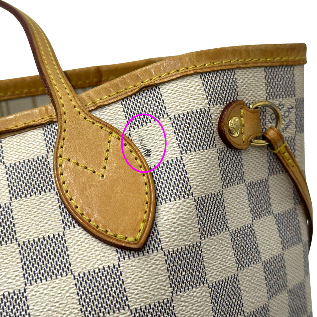 LOUIS VUITTON ルイ・ヴィトン ネヴァーフル PM トートバッグ ダミエ アズール N40605 レディース 【中古】