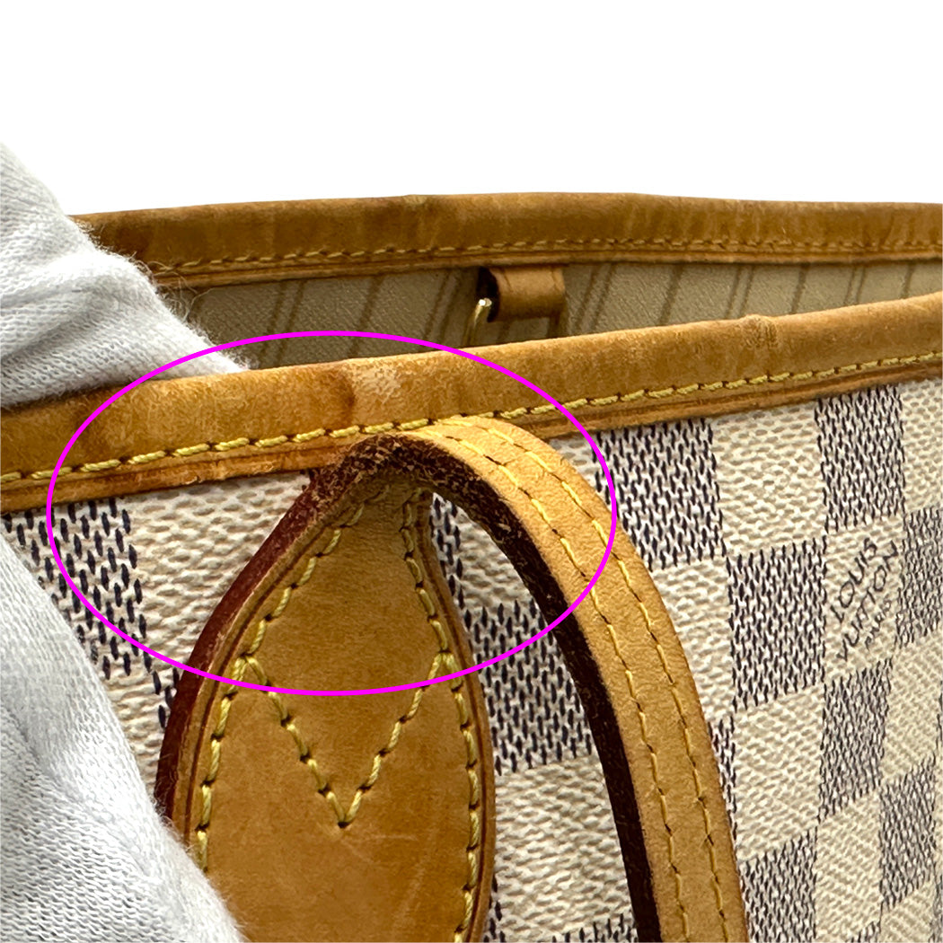LOUIS VUITTON ルイ・ヴィトン ネヴァーフル PM トートバッグ ダミエ アズール N40605 レディース 【中古】