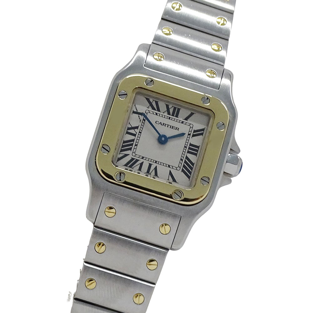 Cartier カルティエ サントスガルベ SM W20012C4 レディース 腕時計 クオーツ QZ SS YG 磨き済み【中古】