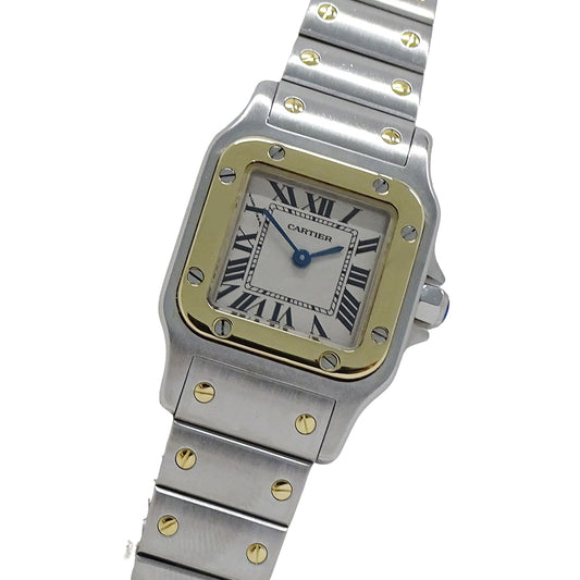 Cartier カルティエ サントスガルベ SM W20012C4 レディース 腕時計 クオーツ QZ SS YG 磨き済み【中古】