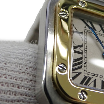 Cartier カルティエ サントスガルベ SM W20012C4 レディース 腕時計 クオーツ QZ SS YG 磨き済み【中古】