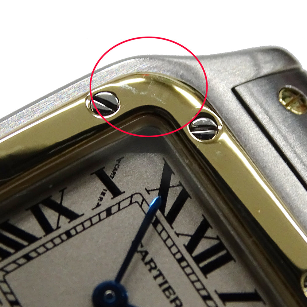 Cartier カルティエ サントスガルベ SM W20012C4 レディース 腕時計 クオーツ QZ SS YG 磨き済み【中古】