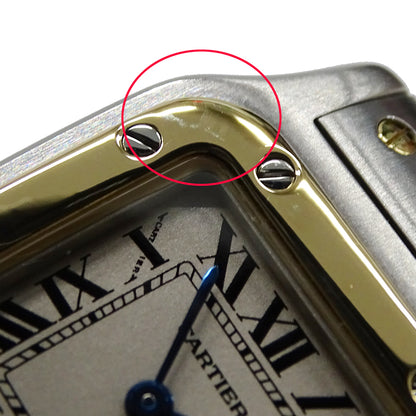 Cartier カルティエ サントスガルベ SM W20012C4 レディース 腕時計 クオーツ QZ SS YG 磨き済み【中古】