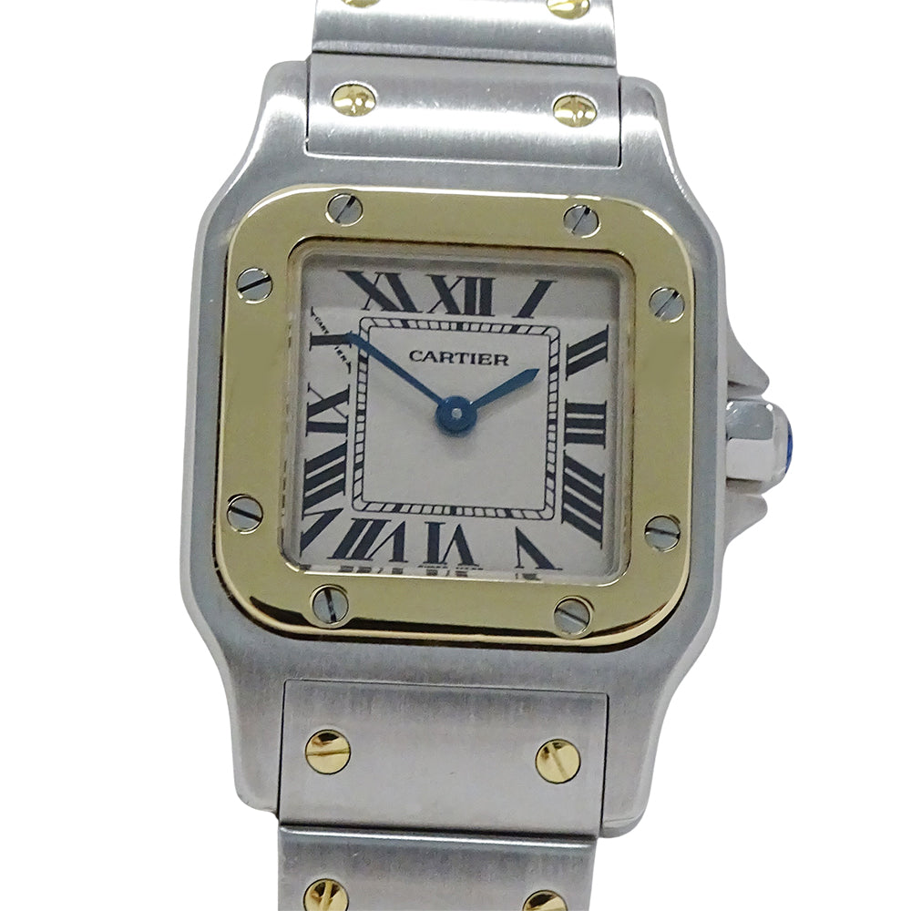 Cartier カルティエ サントスガルベ SM W20012C4 レディース 腕時計 クオーツ QZ SS YG 磨き済み【中古】